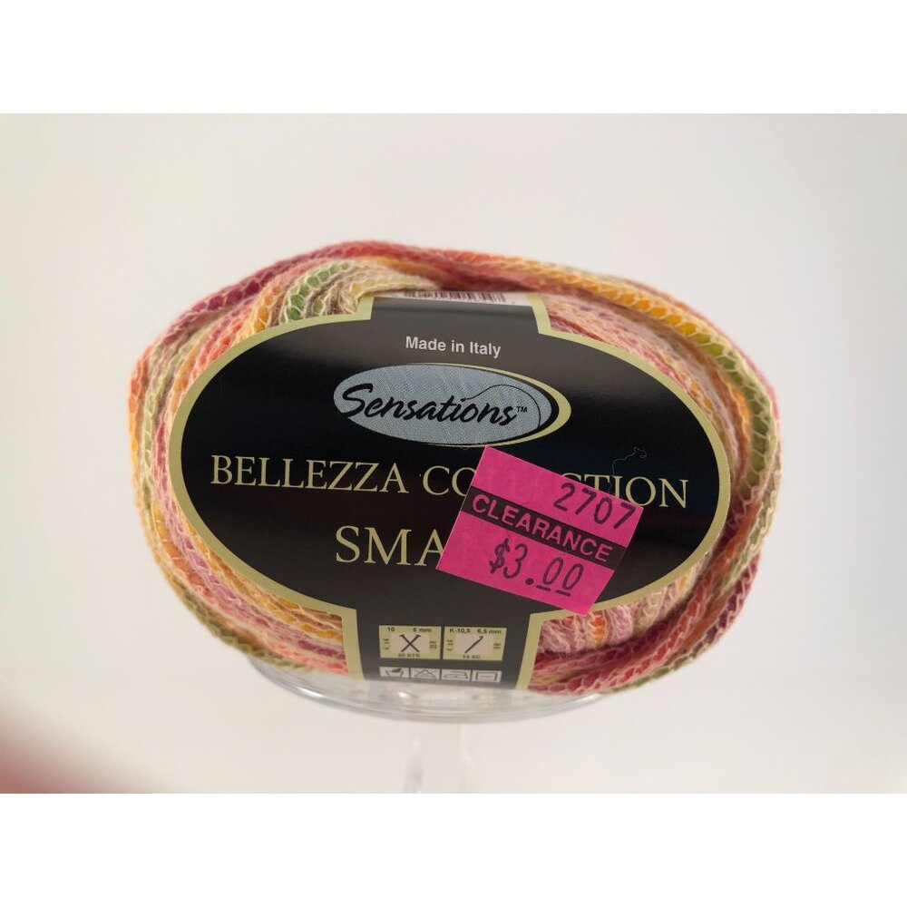 LOT OF 10 SKEINS: Sensations Bellezza Collection SMANIA. Color; Smania Tropical